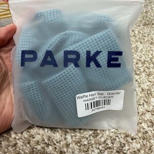 Parke Glacier Waffle Hair Set - Light Blue